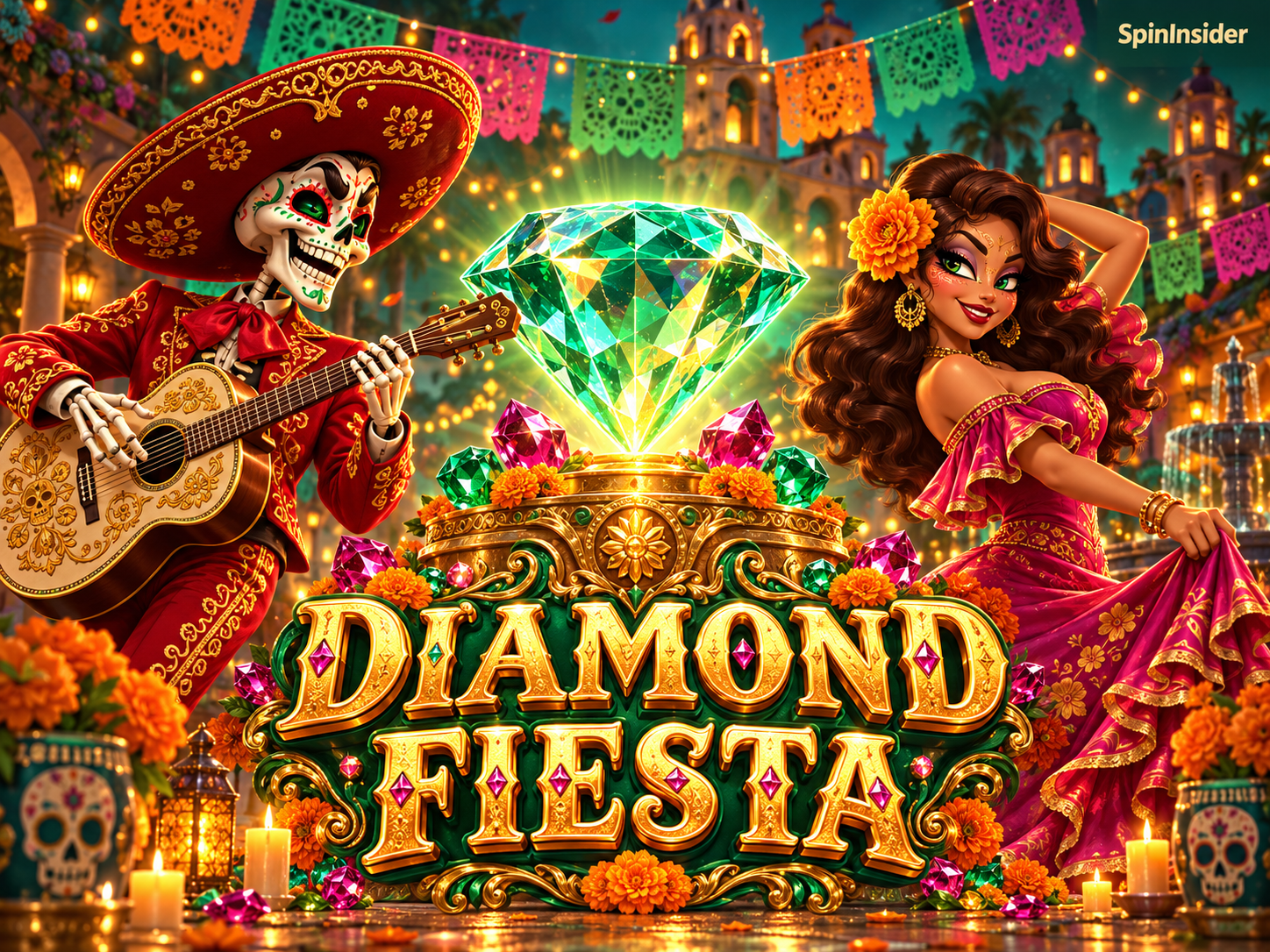 Custom editorial illustration for Diamond Fiesta